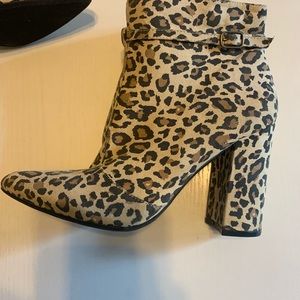 Leopard Print Booties